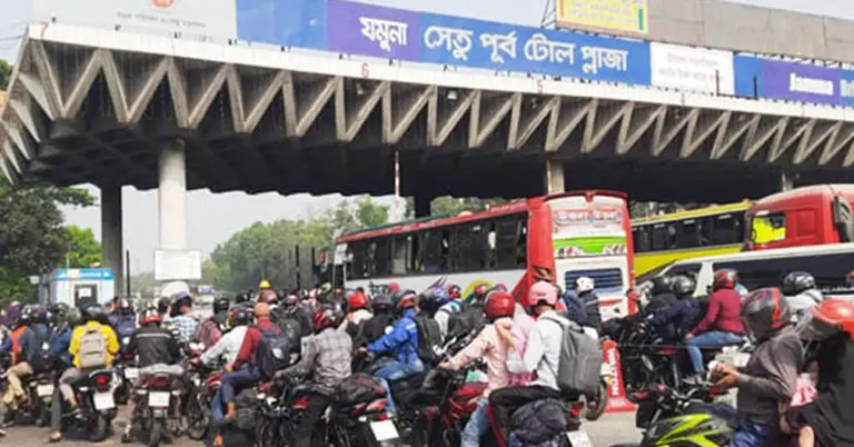 ঈদযাত্রার ৬ দিনে যমুনা সেতুতে টোল আদায় ১৯ কোটি ২৫ লাখ টাকা